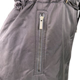 Rainforest Womens Black Sleeveless Vest Zip-Up Adjustable Waist Sz S