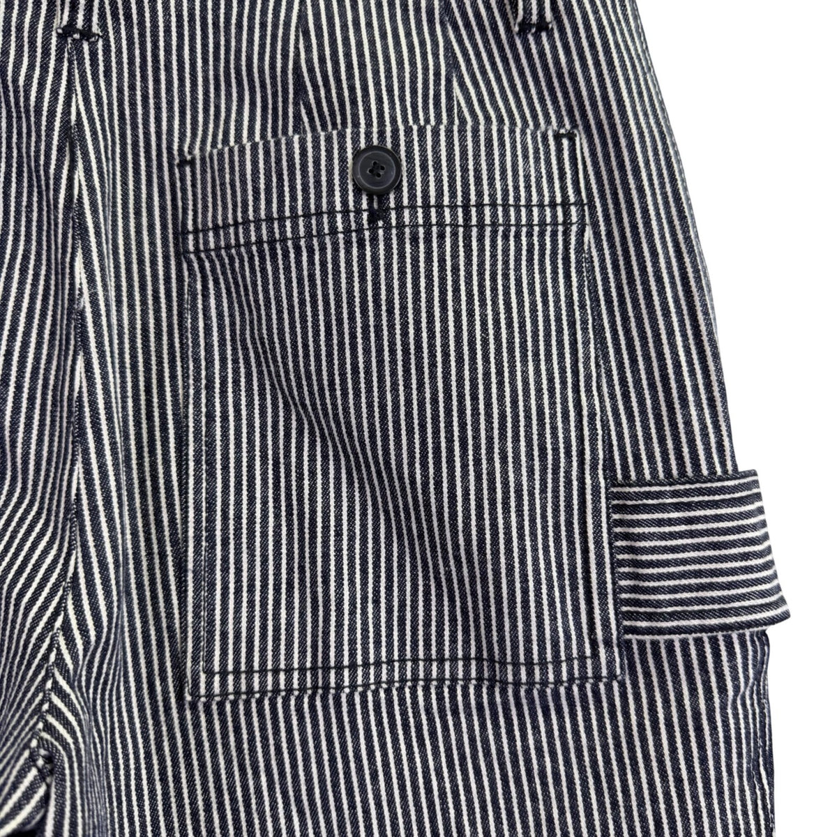 ATM Womens Black & White Stripe Cotton/Spandex Cropped Wide-Leg Pants Size 0