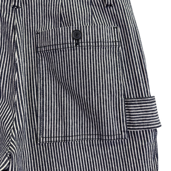 ATM Womens Black & White Stripe Cotton/Spandex Cropped Wide-Leg Pants Size 0