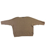 Lauren Ralph Lauren Womens Tan Textured Knit Sweater Relaxed Fit Sz L