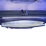 Ricardo Men’s Gray & Blue Blend Nylon 4-Wheel Spinner Expandable Travel Luggage