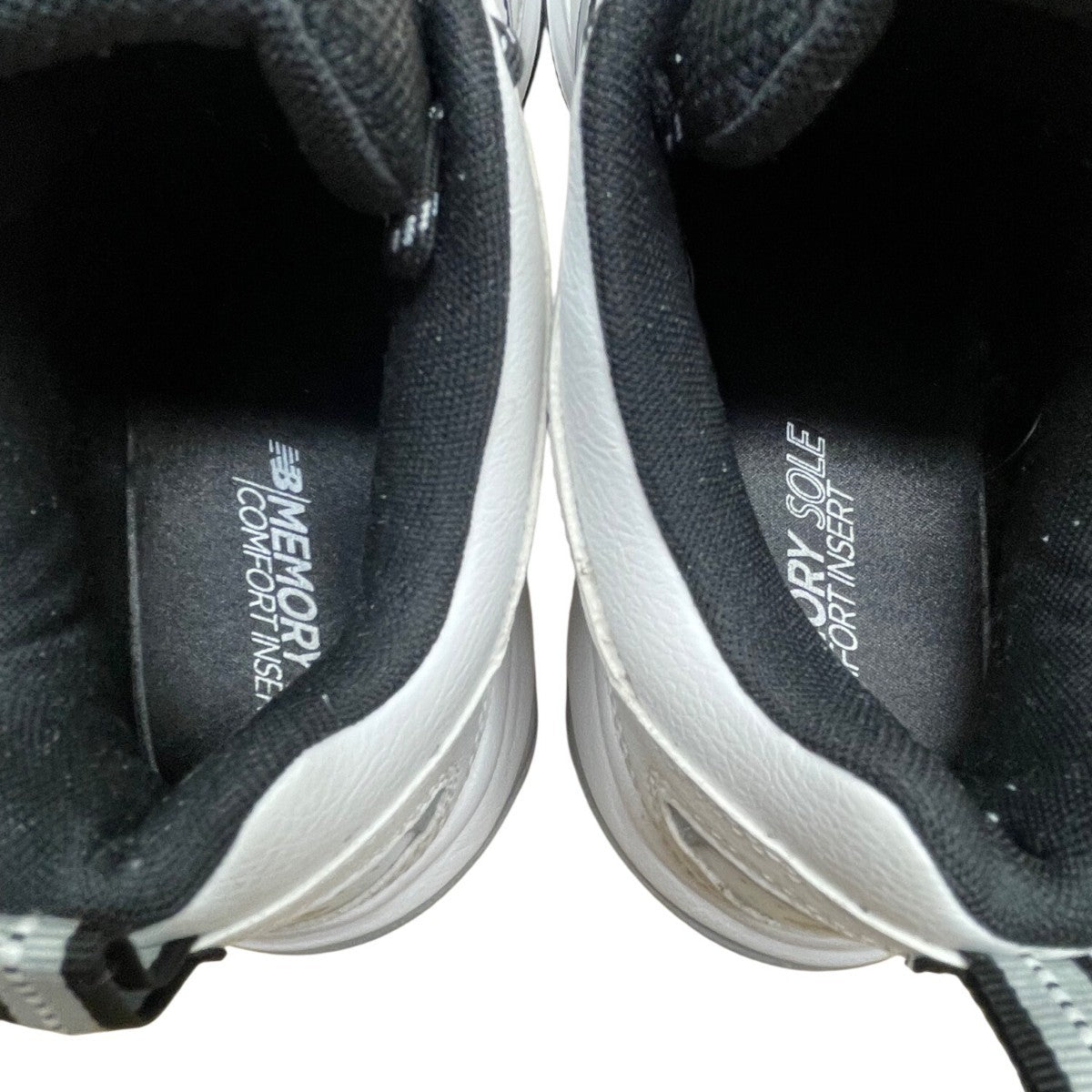 New Balance Men’s White & Black Leather 608v4 Memory Sole Training Shoes Size 9