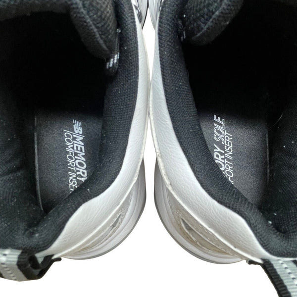 New Balance Men’s White & Black Leather 608v4 Memory Sole Training Shoes Size 9