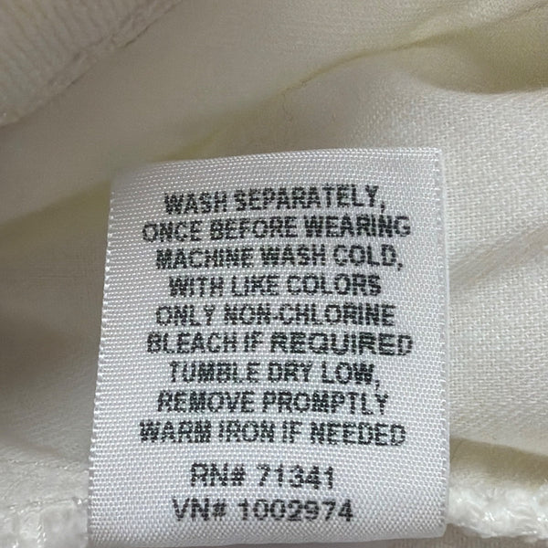 L.L. Bean Womens White Favorite Fit Jeans Regular Comfortable Size 16