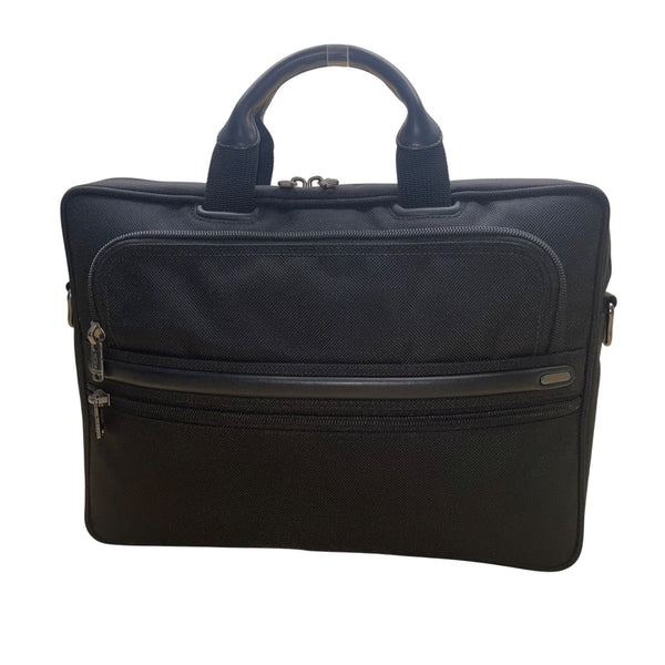 Tumi Men’s Black Ballistic Nylon Zipper Closure Briefcase 2 Way Laptop Bag
