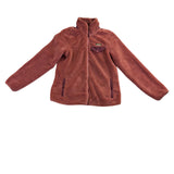 L.L. Bean Womens Rust  Full-Zip Fleece Jacket Cozy Outdoor Layer Size S 