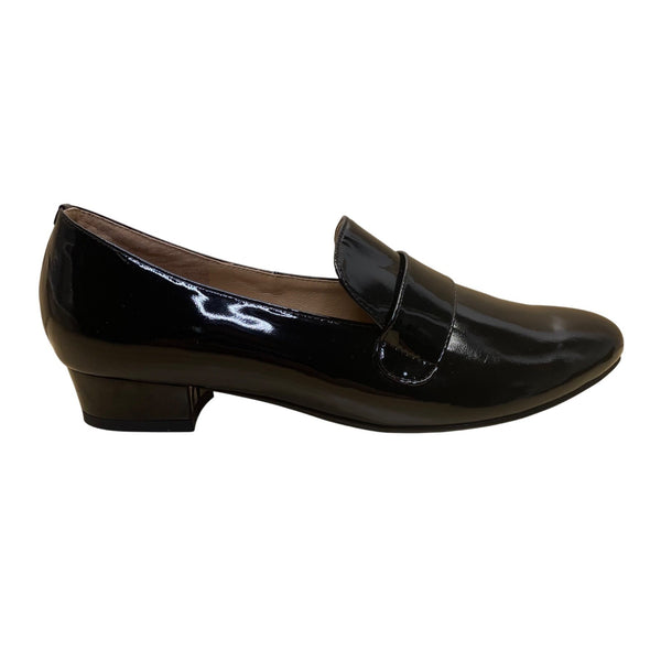 Kokko Women's Black Patent Leather Low Heel Loafers Slip-On Dress Shoe Picky Thrifter Kokko Women's Black Patent Leather Low Heel Loafers Slip-On Dress Shoe Picky Thrifter