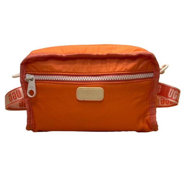 Ugg Women’s Orange Nylon Signature Logo Adjustable Strap Crossbody Bag Size S