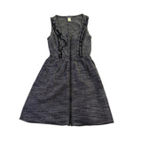 Fish Bowl Womens Gray Sleeveless Fit & Flare Dress With Front Zipper Size S