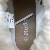 Mudd Women’s Gray Faux Suede & Sherpa Lined High Top Beyley Boots Size 7.5