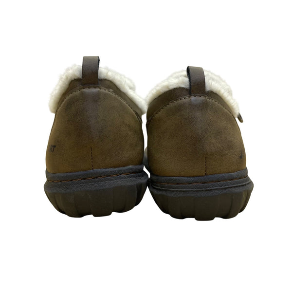 Jsport Women’s Brown With Faux Fur Lining Slip-On Eleanor Shoes Size 11M