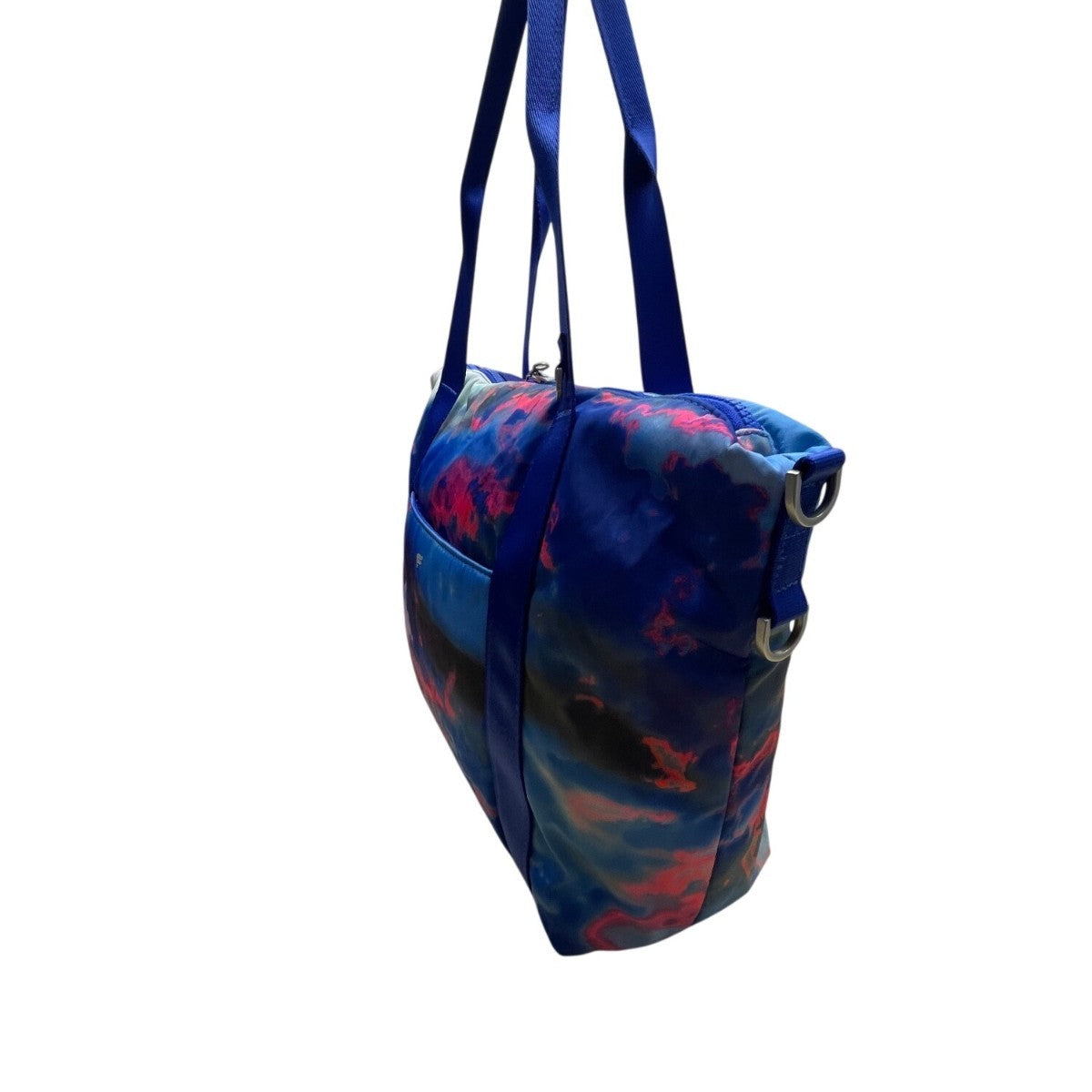 Fabletics Women’s Blue Multicolor Cloud Print Adjustable Straps Tote Bag