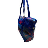Fabletics Women’s Blue Multicolor Cloud Print Adjustable Straps Tote Bag
