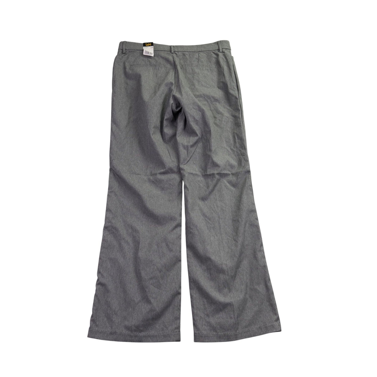 Lee Womens Gray Trousers Regular Fit Flex Motion Waistband Mid Rise Sz10 Short