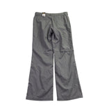 Lee Womens Gray Trousers Regular Fit Flex Motion Waistband Mid Rise Sz10 Short