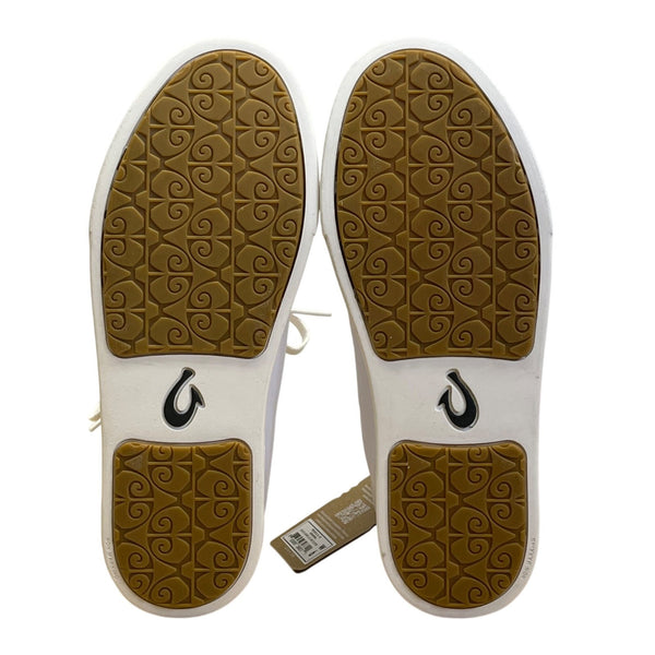Olukai Womens White Leather Pehuea Li Zulu Premium Footwear Sneakers Size US 6W