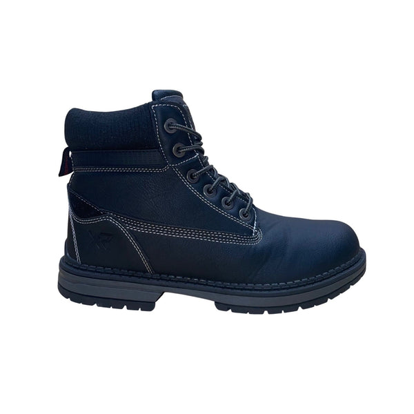 Xray Men’s Black Faux Leath Lace-Up W315 Fullman Work Boots Size 7.5