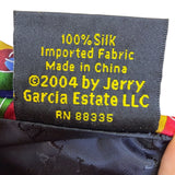 J. Garcia Mens Multicolor Silk Necktie Abstract Geometric Pattern Made In China
