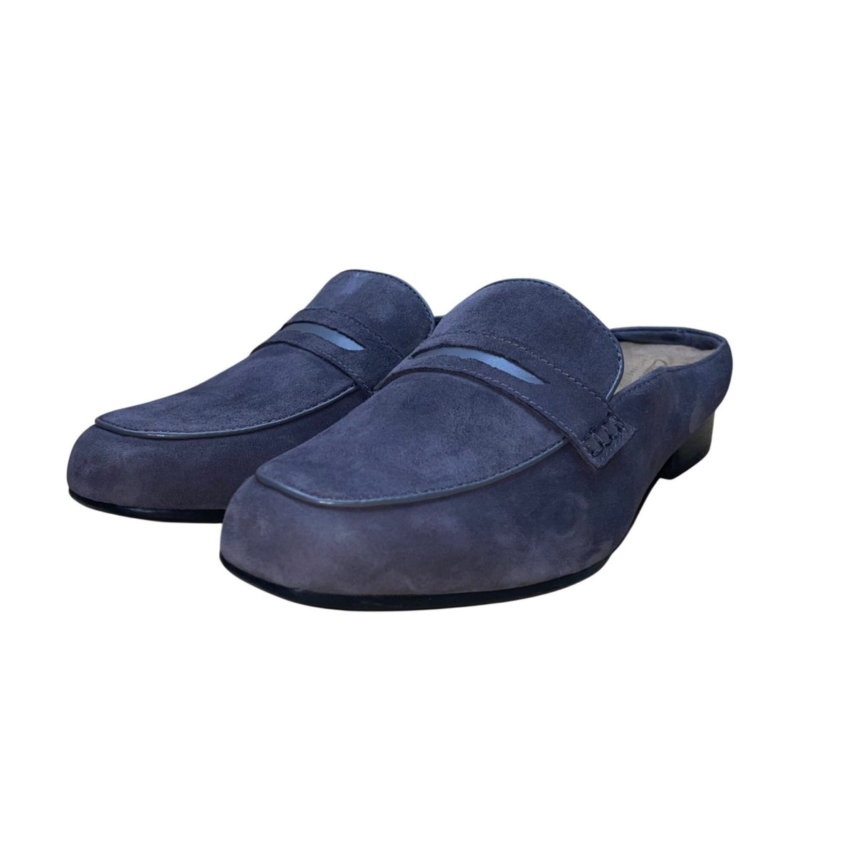 Clarks Women’s Gray Suede Slip-On Comfortable Mule Loafers Shoes Size 10M