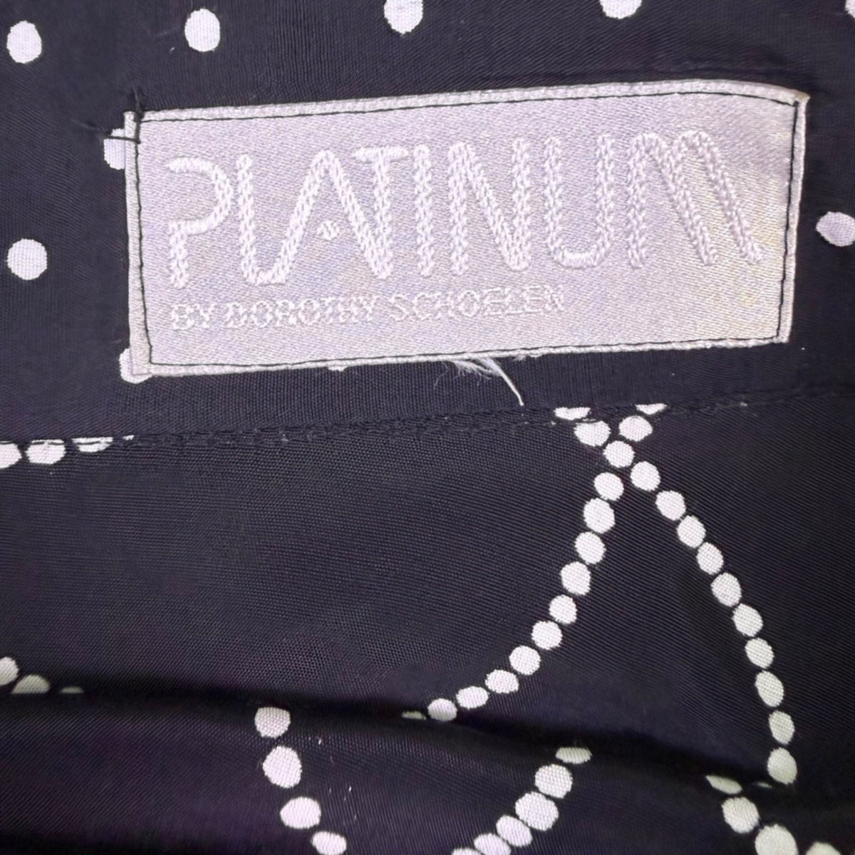 Platinum Womens Black & White Cotton Blazer And Flowy Skirt 2-Piece Set