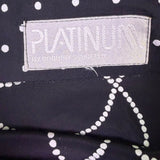 Platinum Womens Black & White Cotton Blazer And Flowy Skirt 2-Piece Set
