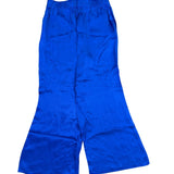 J.Crew Womens Blue Satin Jumpsuit With Halter Neck & Wide-Leg Pants Size S