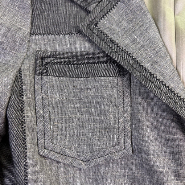 Elie Tahari Womens Gray Blazer & Pants Suit  Stretch Elevated Look Size 2