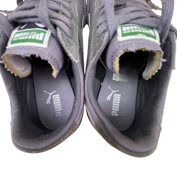Puma Men’s Gray & Silver Suede Casual Athletic 76 Runner Sneakers Size 7.5