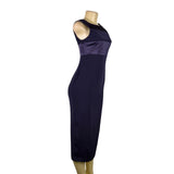 Jones New York Womens Navy Sleeveless Evening Dress Triacetate Blend Sz 2P - New