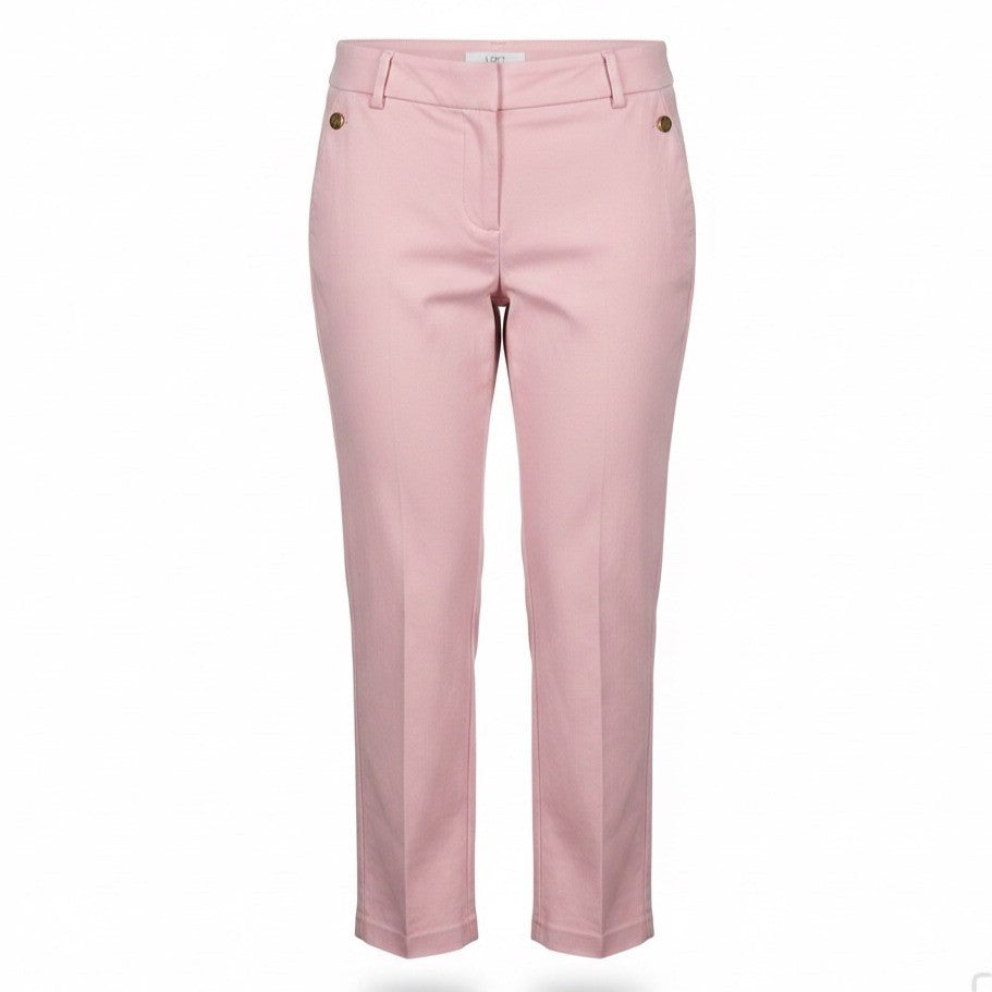 Loft Womens Pink Cotton Blend Riviera Pants Slim Fit Size 2