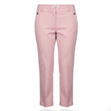 Loft Womens Pink Cotton Blend Riviera Pants Slim Fit Size 2