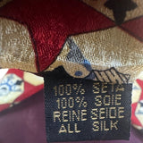 Jos A Bank Mens Red Silk Geometric Patterned Tie Corporate Collection Accessory