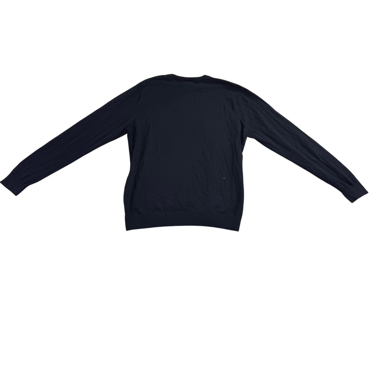 Lacoste Mens Black Cotton Crewneck Sweater Classic Fit Pullover Size 6 