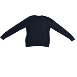 Lacoste Mens Black Cotton Crewneck Sweater Classic Fit Pullover Size 6 