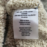 ONeill Mens Beige Cotton Jacket Corduroy Collar Sherpa Lined Standard Fit Size S