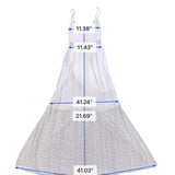 Abercrombie & Fitch Womens White Maxi Dress With Spaghetti Straps Size S