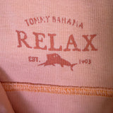 Tommy Bahama Relax Mens Orange 1/4 Zip Pullover Sweatshirt Size L