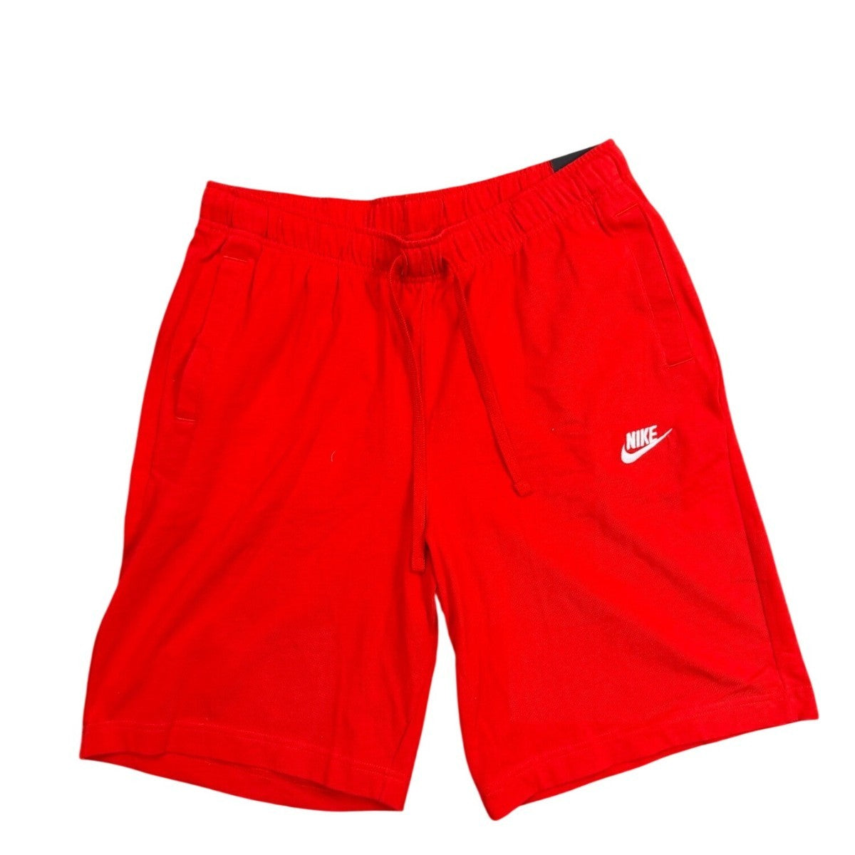 Nike Mens Red Cotton Drawstring Shorts Lightweight Casual Comfort Size L