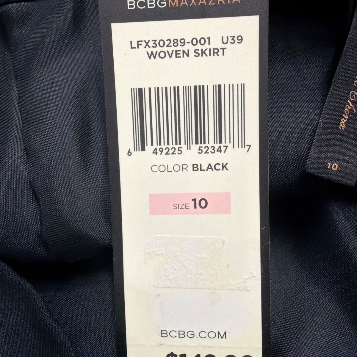 BCBGMaxAzria Womens Black Pleated Button Accent Tiered Mini Skirt Size 10