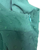 Showpo Womens Green One-Shoulder Tiered Mini Dress Ruffled & Belted Size 12