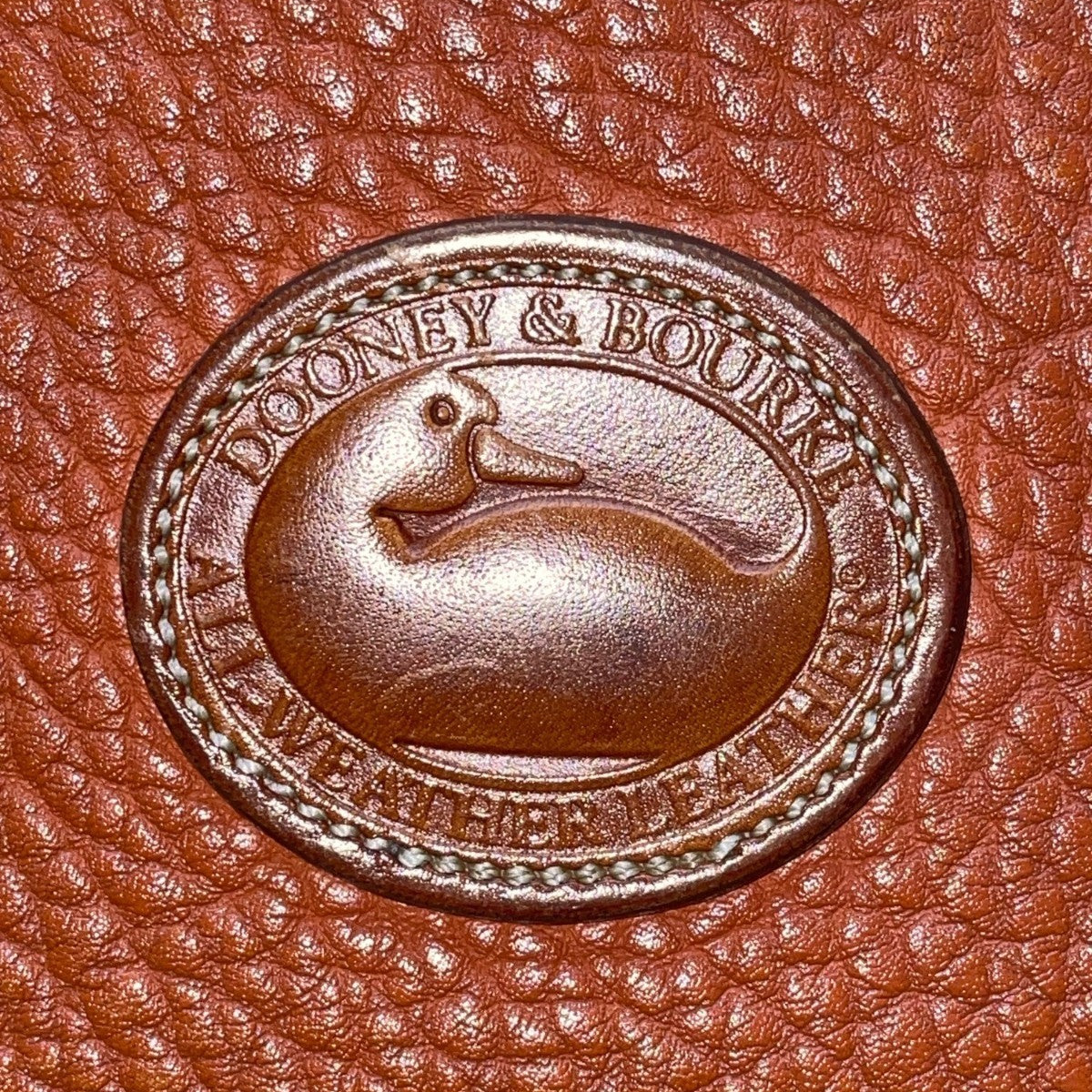Vintage Dooney & Bourke Women’s Brown Pebbled Leather Adjustable Crossbody Bag