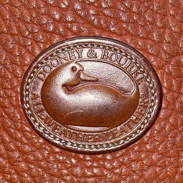Vintage Dooney & Bourke Women’s Brown Pebbled Leather Adjustable Crossbody Bag