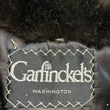 Garfinckels Womens Brown Faux Fur Coat Washington Elegant Warm Vintage Jacket