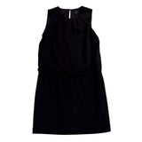Ann Taylor Womens Black Sleeveless Shift Dress Keyhole Back Detail Size 12