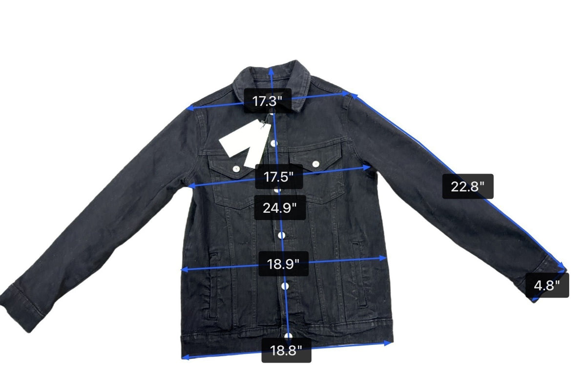 Zara Women’s Black Jean Jacket  Stylish Casual Outerwear Size S- New