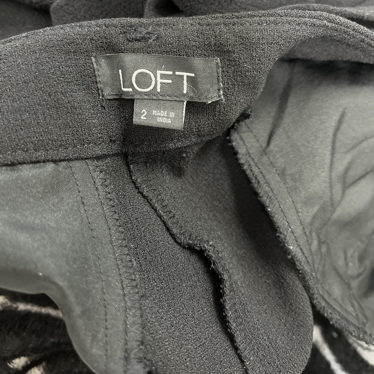 Loft Womens Black High-Waist Tie Belt Shorts Size 2