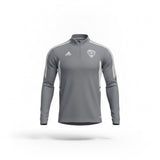 Adidas Mens Gray Training Top With White Stripe Details Size M 