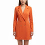 Asos Womens Orange Polyester Blazer Double Breasted Long Sleeve Size US 6