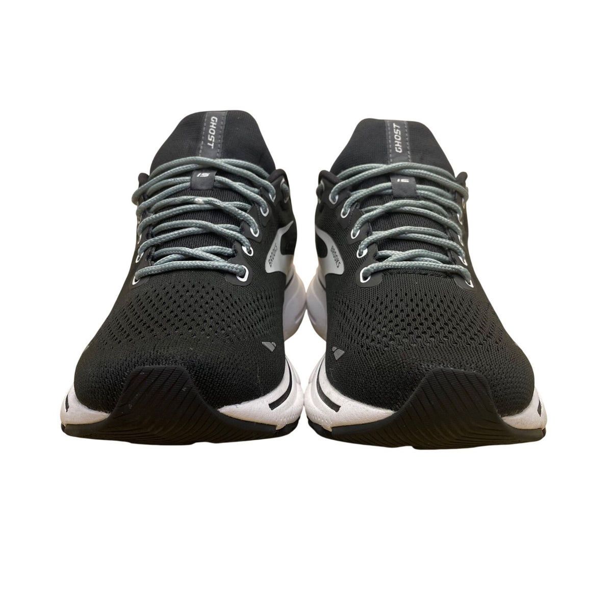 Brooks Men's Black & White Mesh Ghost 15 Cushioned Running Shoes Size 8.5