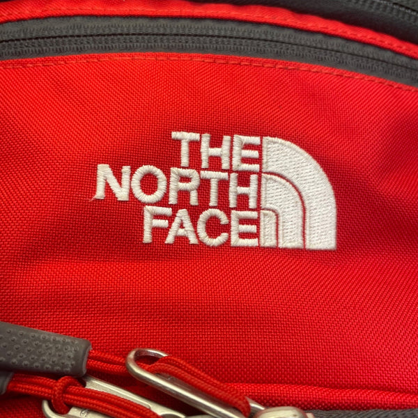 The North Face Unisex Red & Gray Nylon Multiple Compartments Sweeper Backpack